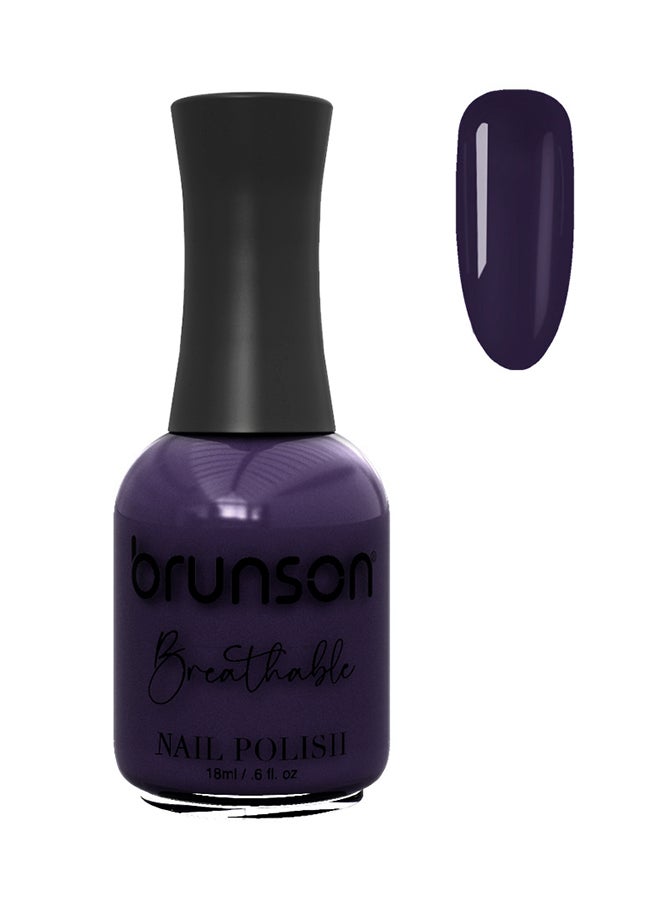 brunson طلاء أظافر قابل للتنفس طلاء أظافر حلال مناسب للوضوء سريع الجفاف نباتي يدوم طويلاً ولكن سهل التقشير 18 مل BH149
