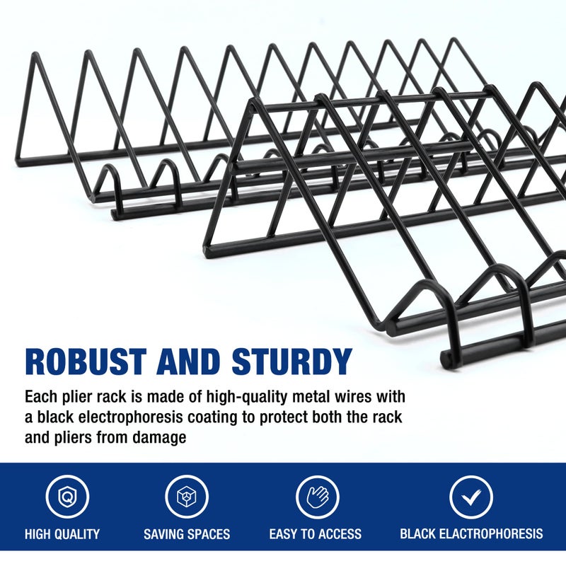 WORKPRO 2-Pack Plier Organizer Rack, Pliers Holder and Cutter Organizers, 20 Slots Tool Drawer Organizer, Plier Rack for Spring-Loaded, Regular and Wide-Handle Pliers (Pliers Not Included) - Image 5