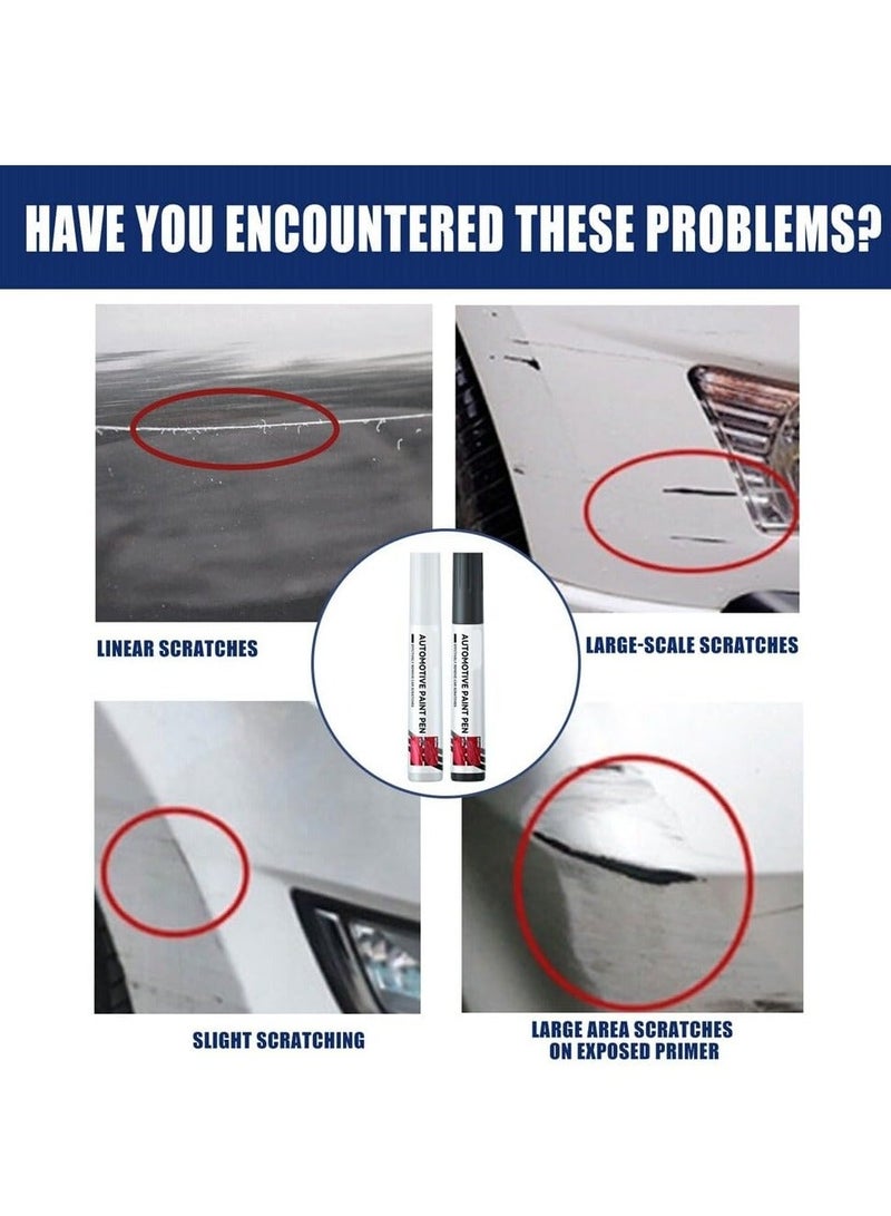 Car Touch Up Paint Scratch Repair Pen Automotive Paint Scratch Remover for Vehicles Car Scratch Remover for Minor Scratches Touch Up Paint for Cars Paint Scratch Repair 3Pcak Blcak - Image 3