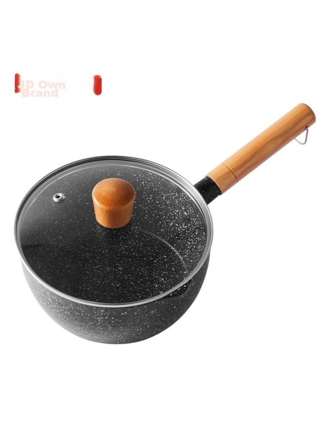 Small Milk Pot For Noodles And Soup, Maifanshi Color Non-stick Pot, Snow Plate Pot For Steaming And Cooking Baby Food, With Lid, 18cm - Image 5