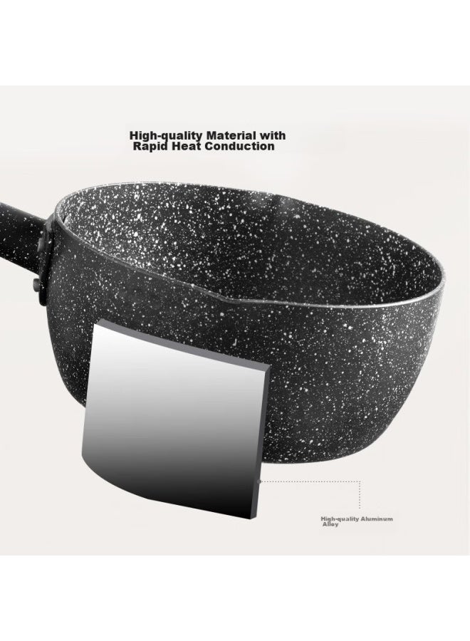 Small Milk Pot For Noodles And Soup, Maifanshi Color Non-stick Pot, Snow Plate Pot For Steaming And Cooking Baby Food, With Lid, 18cm - Image 4