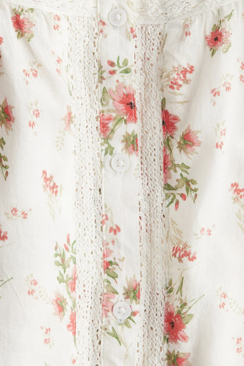 H&M Lace-detail strappy top