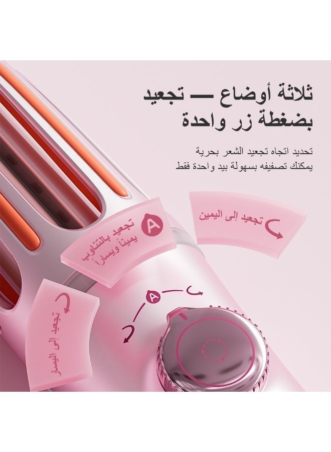 كينسي بيوتي مكواة تجعيد الشعر الأوتوماتيكية، مكواة تجعيد الشعر الدوارة المصنوعة من السيراميك، أداة تصفيف الشعر السحرية - Image 4