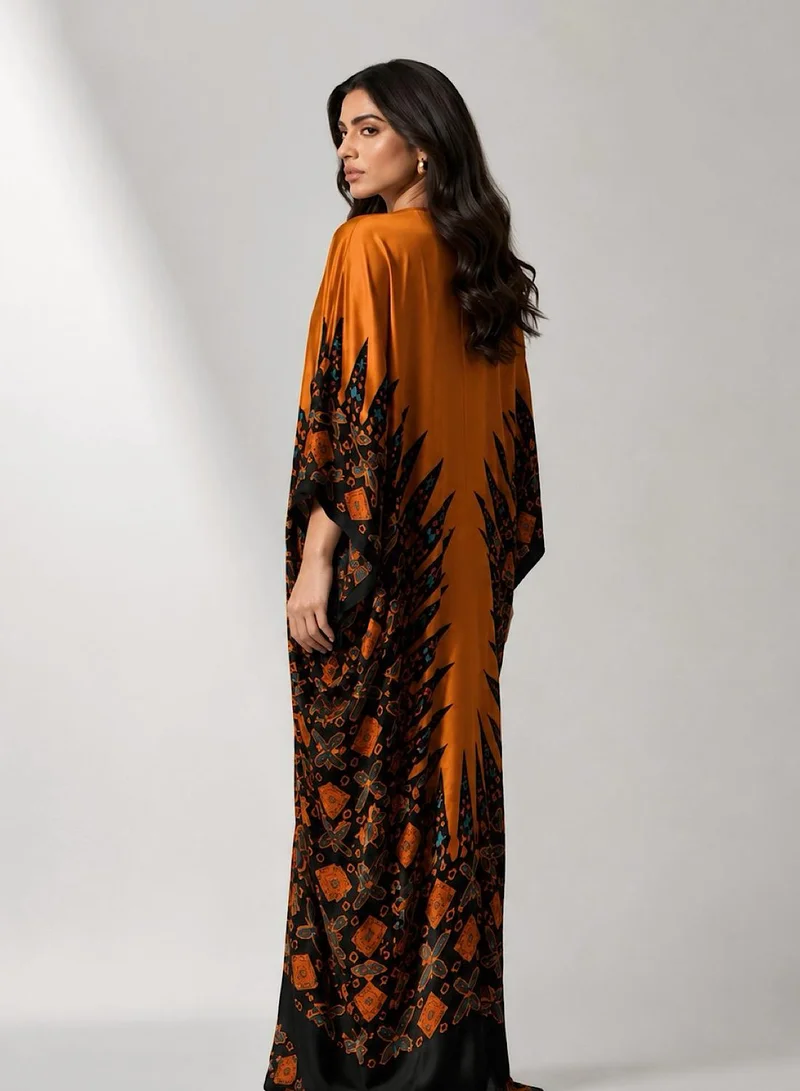 Ecstacy  Multiprint Kaftan for Women | Best Price UAE