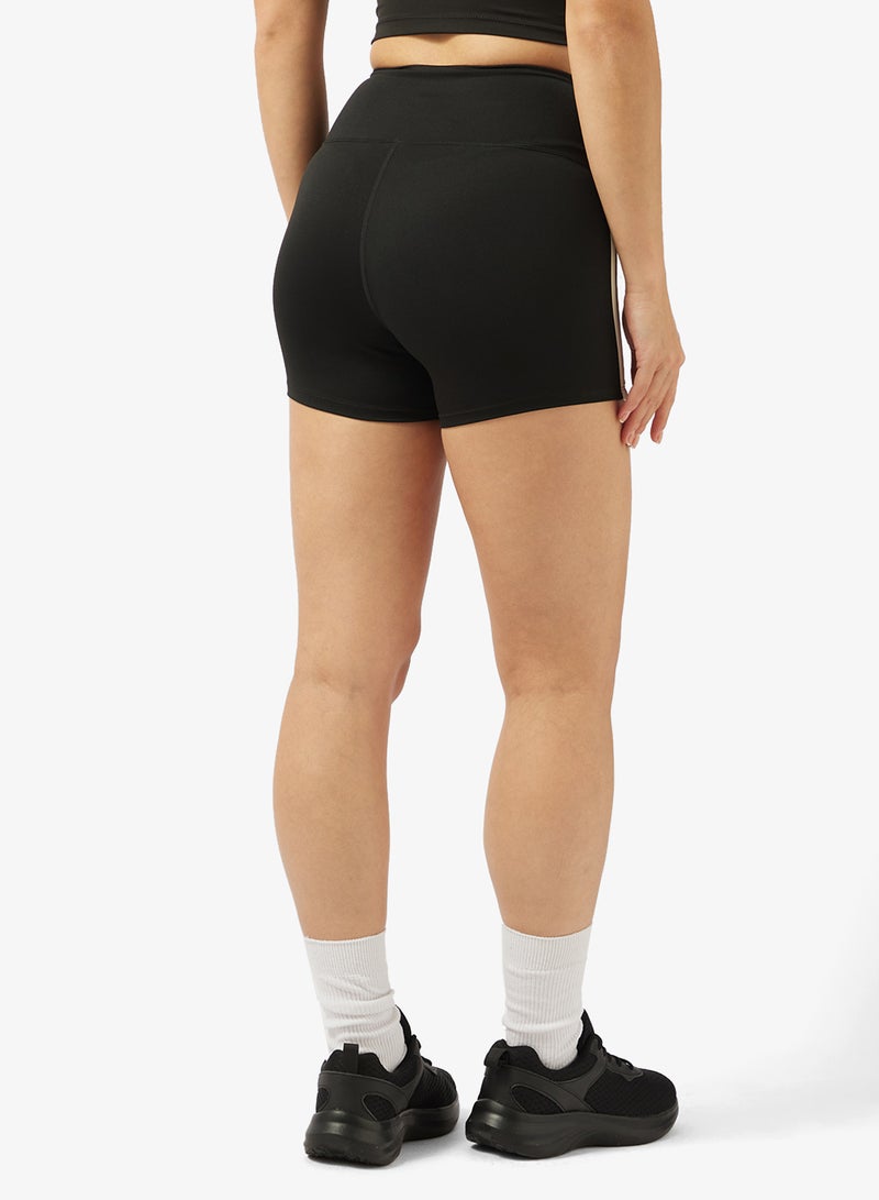 فورورد شورتات عالية الخصر بدون خياطة مع خطوط جانبية - Image 3