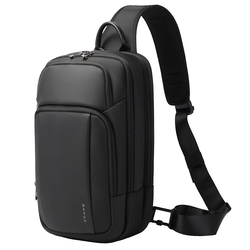 BANGE Sling Bag, Waterproof Shoulder bags with Pad Compartment, Crossbody Backpack for Men - Image 1