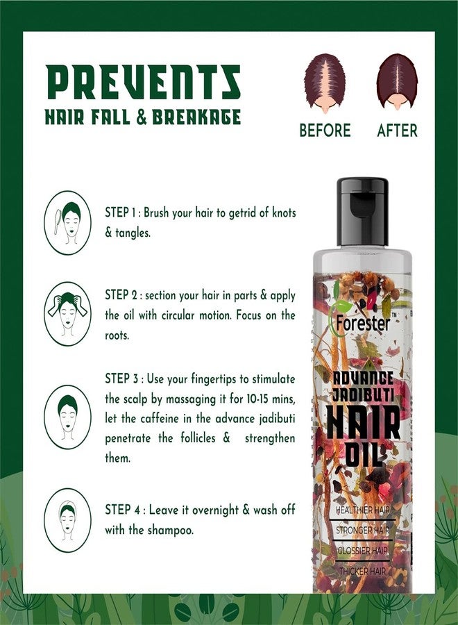 Forester Ayurvedic Jadibuti Hair Oil for Hair Fall Control and hair Growth with Natural Herb - 200 ml (Control Hair Fall and Breakage) - Image 5