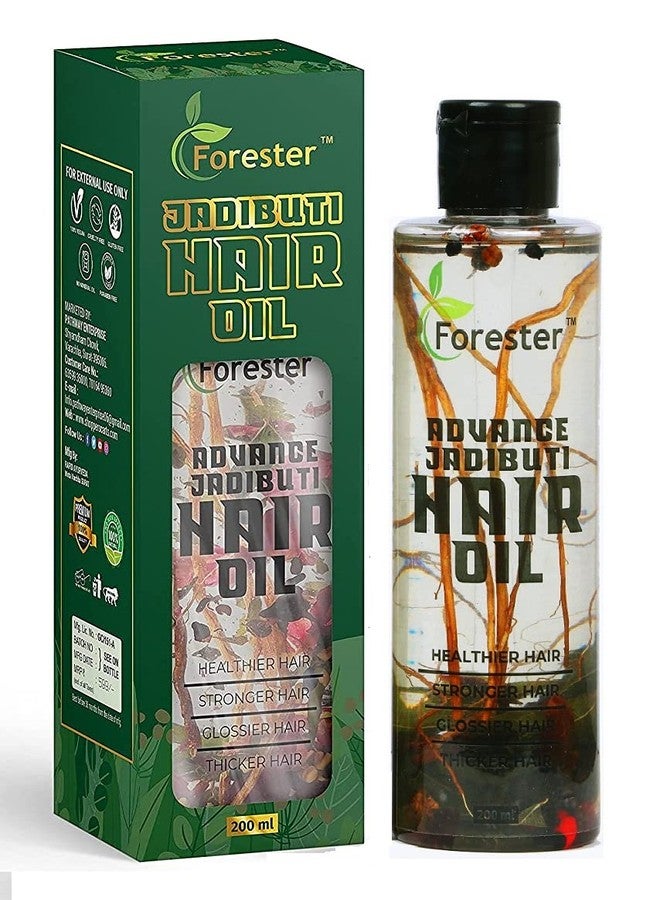 Forester Ayurvedic Jadibuti Hair Oil for Hair Fall Control and hair Growth with Natural Herb - 200 ml (Control Hair Fall and Breakage) - Image 1