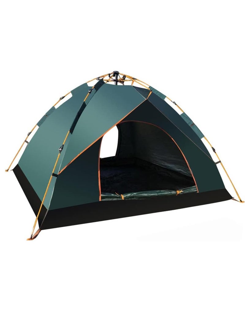 0TO1 TECH Camping Tent 3-4 Persons, Pop Up Tents Removable Instant Tent 2 Door Breathable Waterproof UV Protection, Family Dome Tent for Family Outdoor Sports Travel Picnic with Carrying Bag  - Image 1