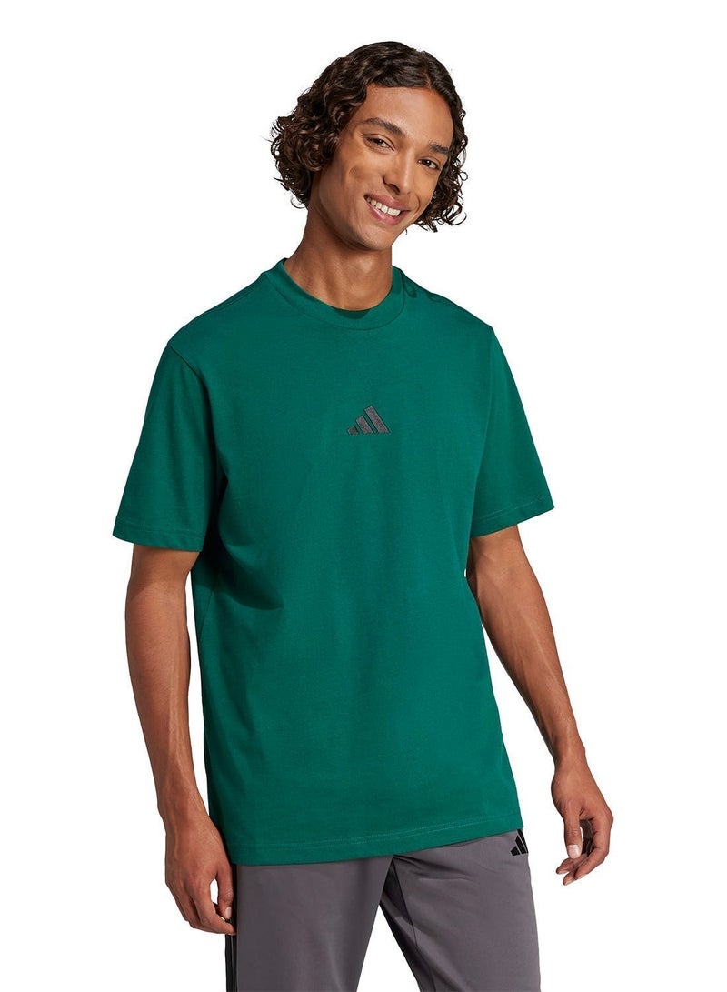 اديداس تيشيرت بشعار صغير من جيرسي مفرد - Image 1