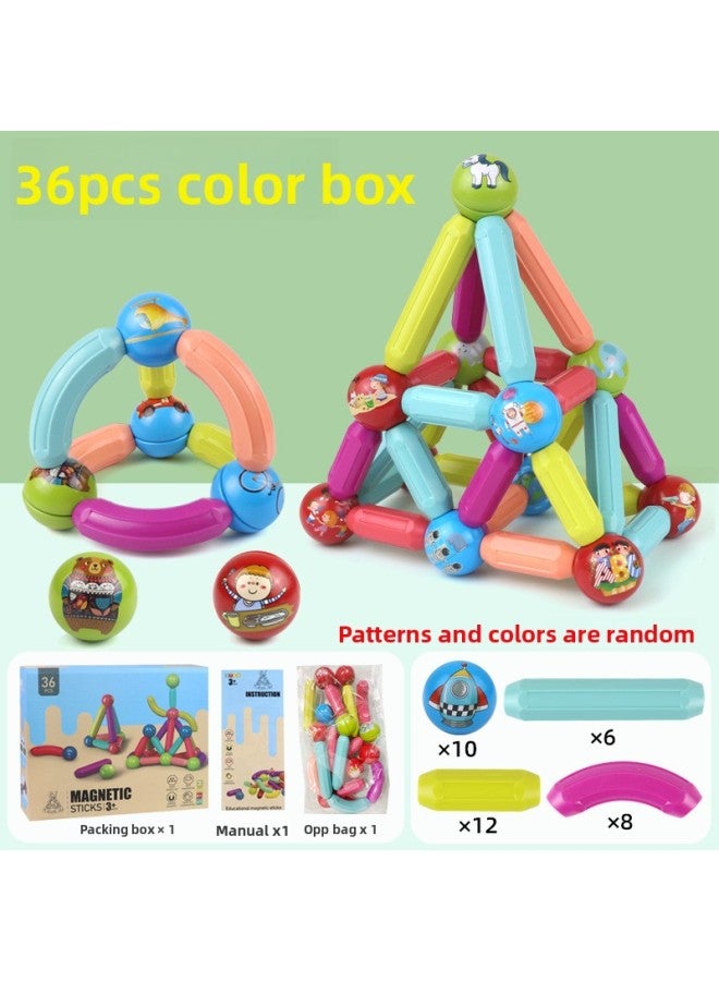 ألعاب تعليمية للأطفال من عصا مغناطيسية، متغيرات التطور الفكري، مكعبات بناء مغناطيسية مجمعة للذكور والإناث