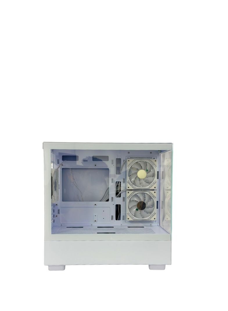 WJCOOLMAN (أبيض) WJ COOLMAN BLADE ELITE 3F – صندوق Micro-ATX مع 3 مراوح RGB مثبتة مسبقًا - Image 2