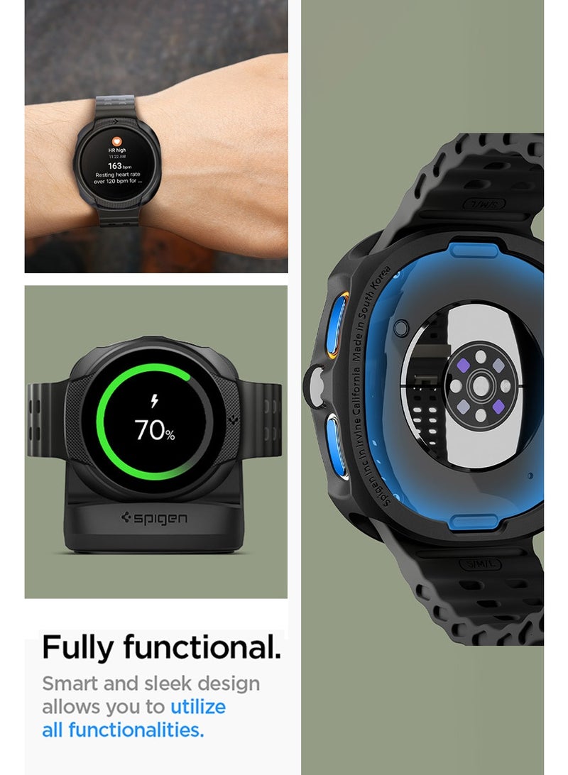 Spigen Liquid Air for Samsung Galaxy Watch 8 44mm Case Cover Flexible Lightweight TPU (2025) - Matte Black - Image 5