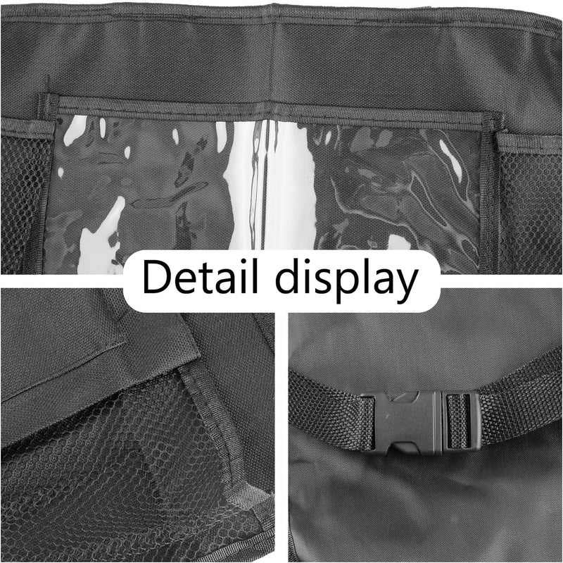 Tabanzhe Car Back Seat Organiser with Tablet Holder - 9 Pockets Waterproof Storage Bag - Image 3