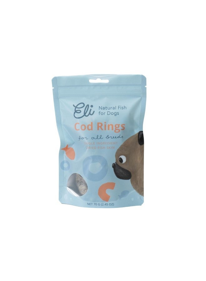 Eli Cod Skin Rings 2.45 oz - in The Bag 2 to 3 Pieces, Naturals Dog Treats, Fish Skin Dental Treats, Rich in Protein & Omega 3, Low in Fat, Grain Free, Single Ingredient, Gluten Free, Air Dried - Image 3