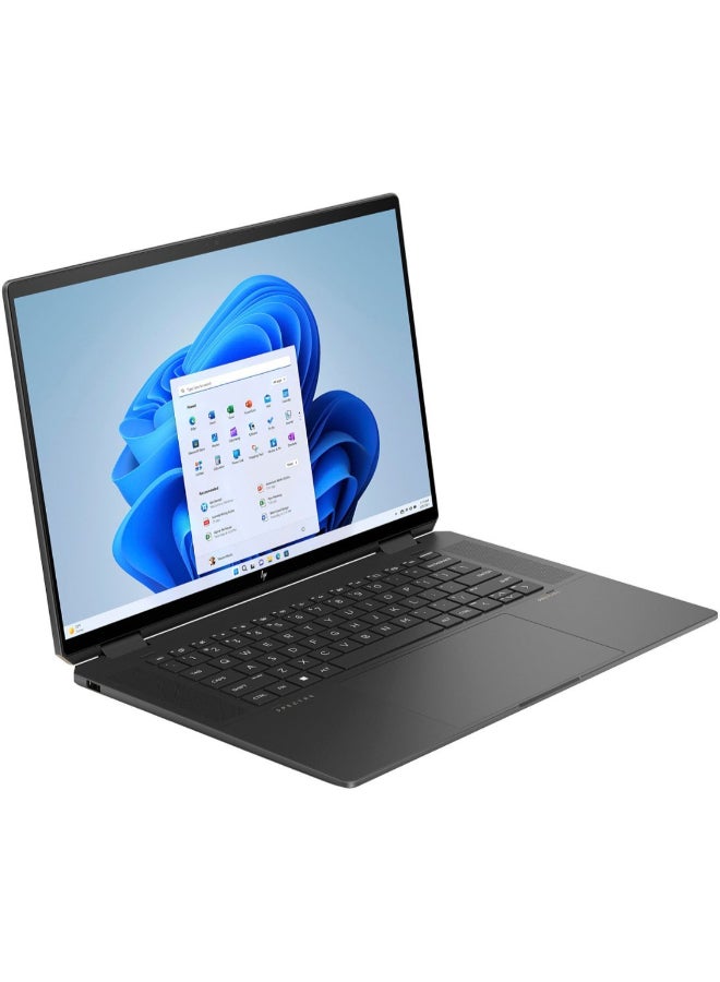 HP كمبيوتر محمول Spectre x360 2 في 1 قابل للتحويل بشاشة مقاس 16 بوصة ومعالج Core Ultra 7-155H وذاكرة وصول عشوائي 16 جيجابايت ومحرك أقراص SSD سعة 1 تيرابايت وبطاقة رسومات Intel Arc وWindows 11 - Image 2
