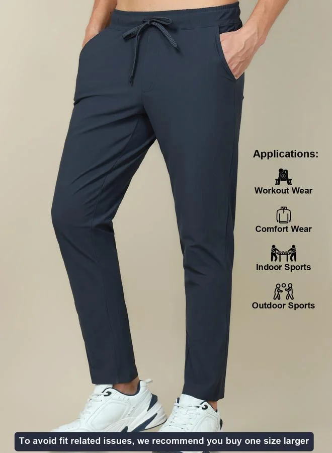 Technosport Technosport Men Solid 4-Way Stretch Track Pants