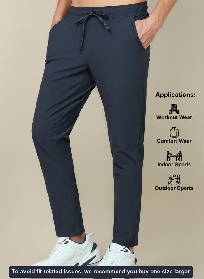 Technosport Men Solid 4-Way Stretch Track Pants - Image 5
