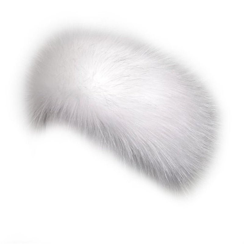 Dikoaina Womens Faux Fur Headband Winter Earwarmer Earmuff Ski - Image 1