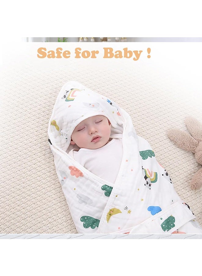 Generic Baby Swaddle Blanket Wrap Set for Newborn Swaddle Receiving Muslin Unisex infant Wrap Sleeping Cloth 100% Cotton Blanket  - Image 4