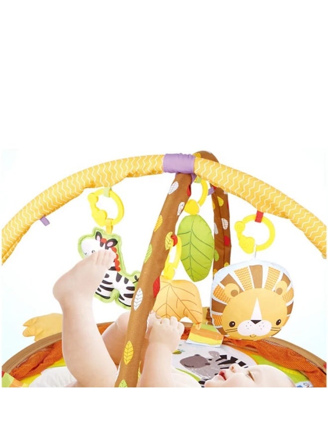 حصيرة أنشطة للأطفال مع كرات لعب – Activity Gym & Ball Pit – تصميم أسد – 3 في 1 - Image 4