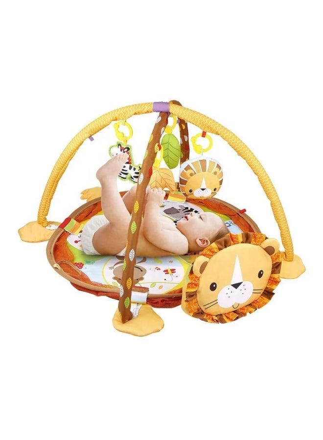 حصيرة أنشطة للأطفال مع كرات لعب – Activity Gym & Ball Pit – تصميم أسد – 3 في 1 - Image 2