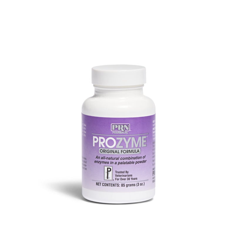 PRN Pharmacal ProZyme Original Formula Enzyme Replacement Supplement Reinforces Animals Digestive System Supports Dog Cat Food Breakdown Promotes Pets Digestive Health 85 g 3 Oz Bottle