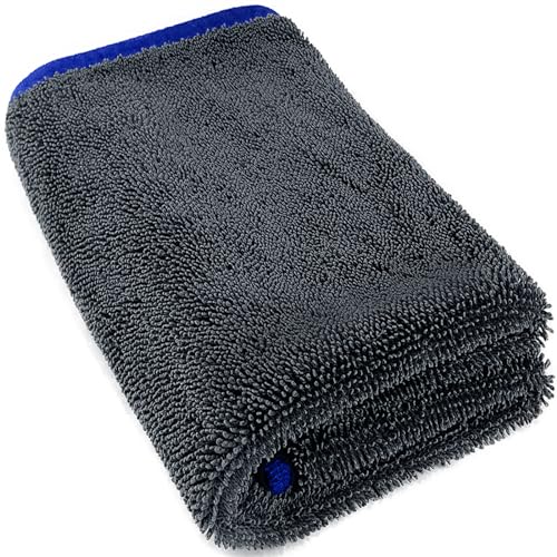 Airlab منشفة تجفيف السيارات من أيرلاب ميكروفايبر كبيرة جداً، منشفة غسيل السيارات، قماش تنظيف فائق الامتصاص، ناعم جداً، خالي من الوبر، خالي من الخطوط، 600GSM، 24'' × 35''، عبوة واحدة - Image 1