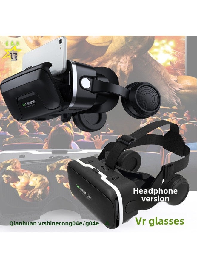 VR Glasses Thousand Magic 6 Generation G04E/A Headset Version Mobile Phone 3D Virtual Reality Helmet Large Screen 7-Color:G04E + Y1 Black Handle - Image 3