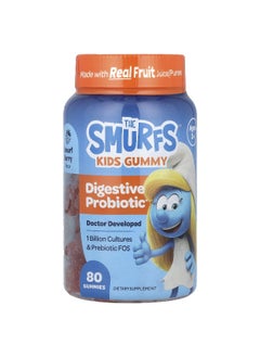 THE SMURFS The Smurfs, Kids Gummy, Digestive Probiotic, Ages 3+, Smurf Berry , 80 Gummies 