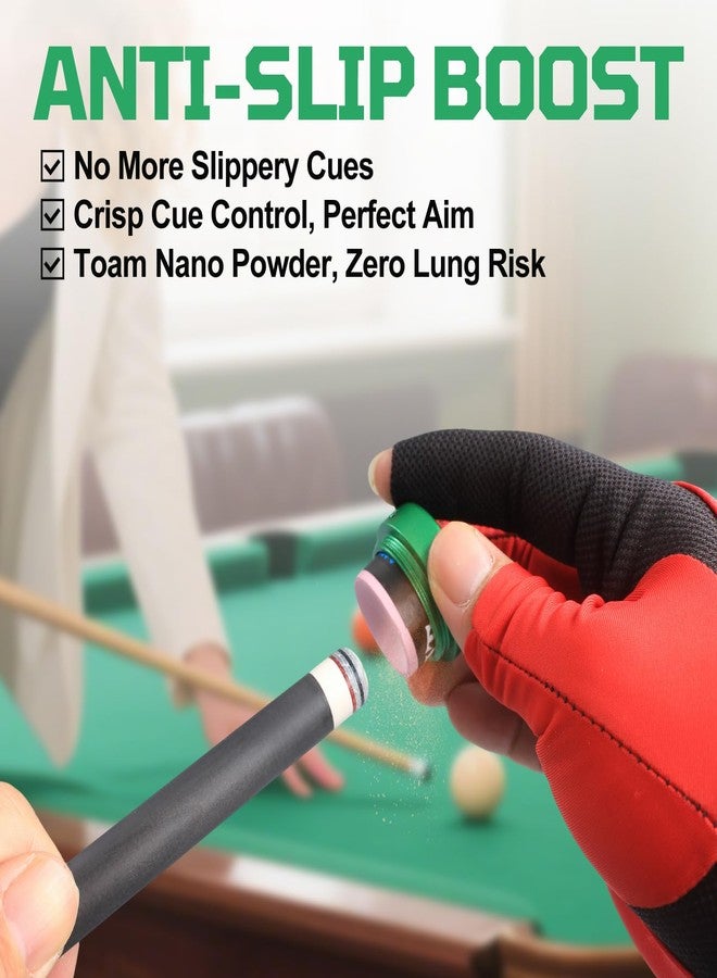 Banly Round Pool Chalk Holder, Portable Pool Cue Chalk Holder, Magnetic Mini Chalk Holder Pool Billiards, Pool Cue Chalk Case Container Box for Billiard Cue Tip Tool Snooker Pool Table Accessory - Image 2