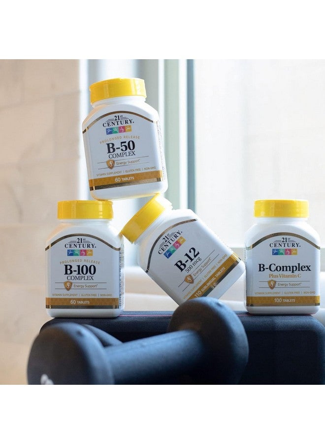 21st Century B 100 Complex Prolonged Release Caplets, 60 Count (Pack of 1) - Image 4