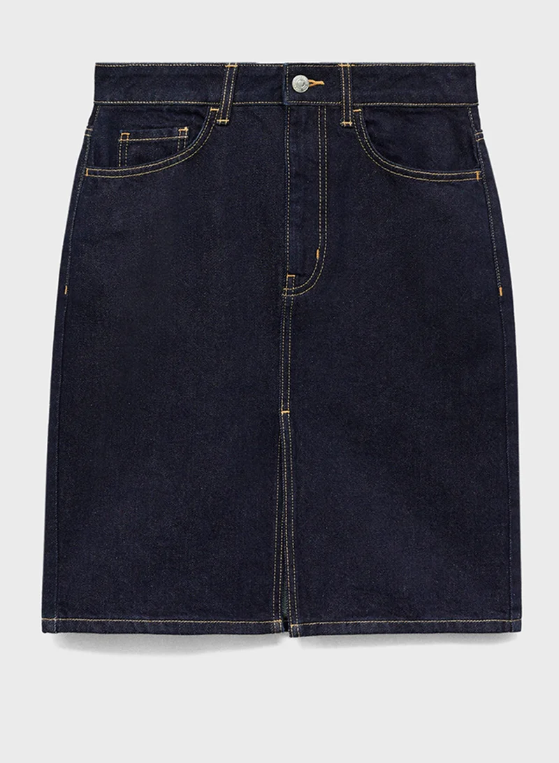 MANGO High Waist Skirt