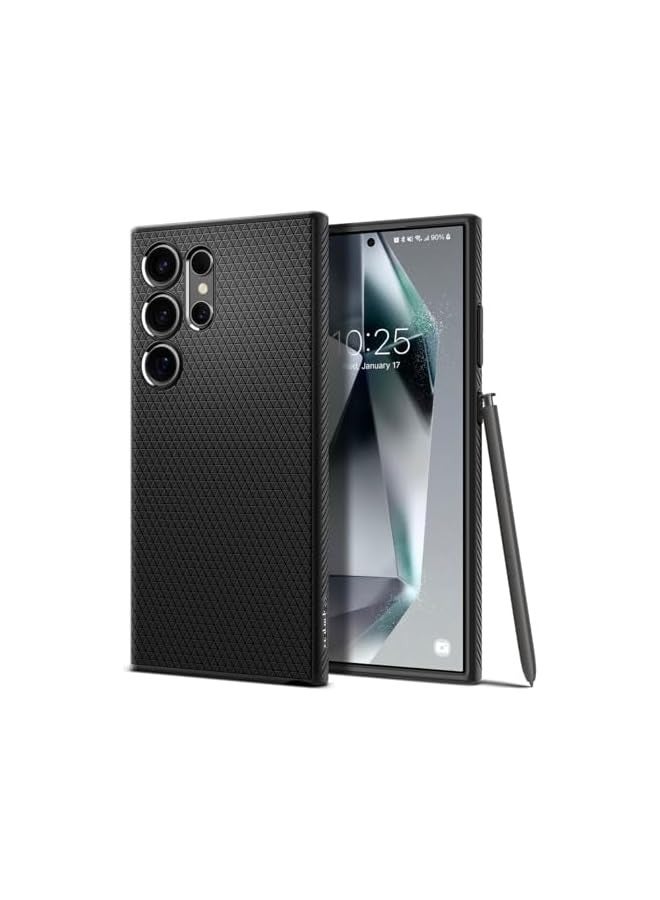 erorex Liquid Air designed for Galaxy S24 ULTRA case cover (2024) - Matte Black - Image 1