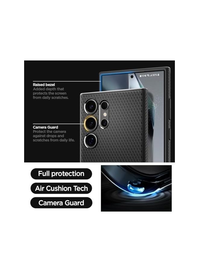 erorex Liquid Air designed for Galaxy S24 ULTRA case cover (2024) - Matte Black - Image 5