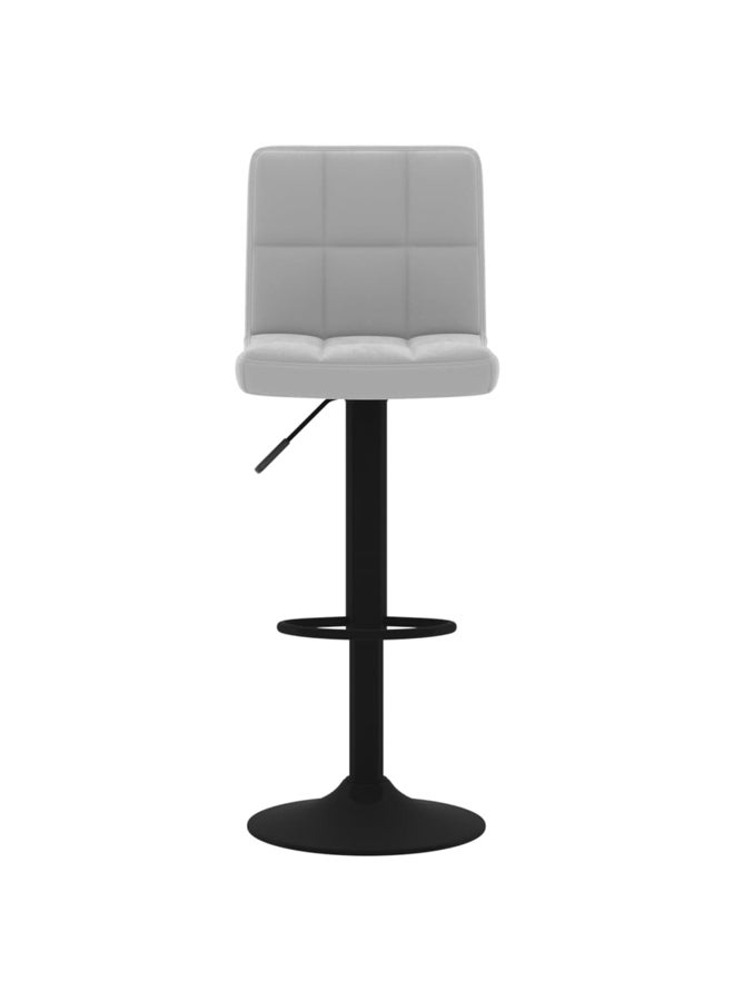 vidaxl Bar Stools 2 pcs Light Grey Velvet 334305 - Image 4