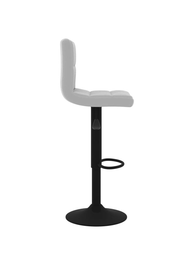vidaxl Bar Stools 2 pcs Light Grey Velvet 334305 - Image 3