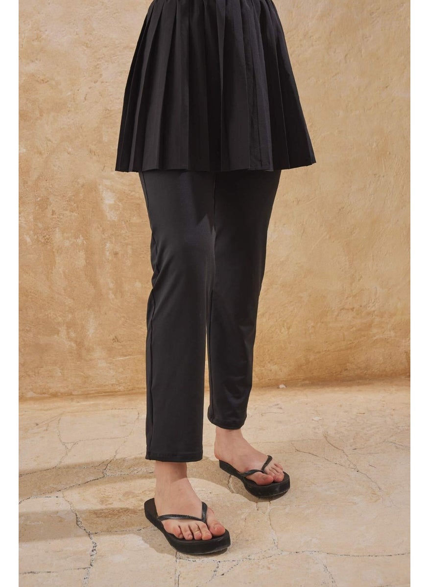 Manuka - Straight Leg Hijab Swimsuit Trousers Black - Image 1