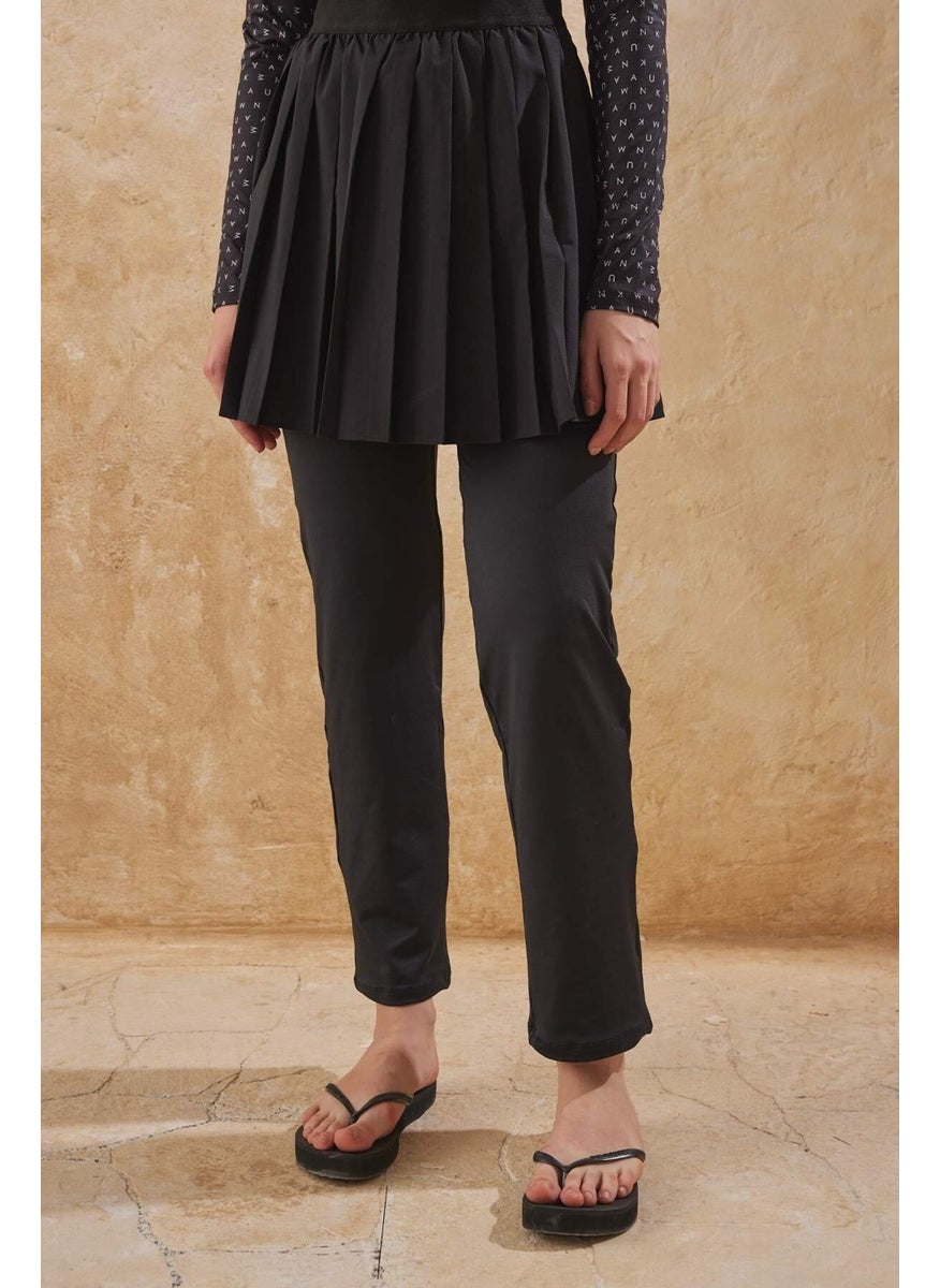 Manuka - Straight Leg Hijab Swimsuit Trousers Black - Image 1