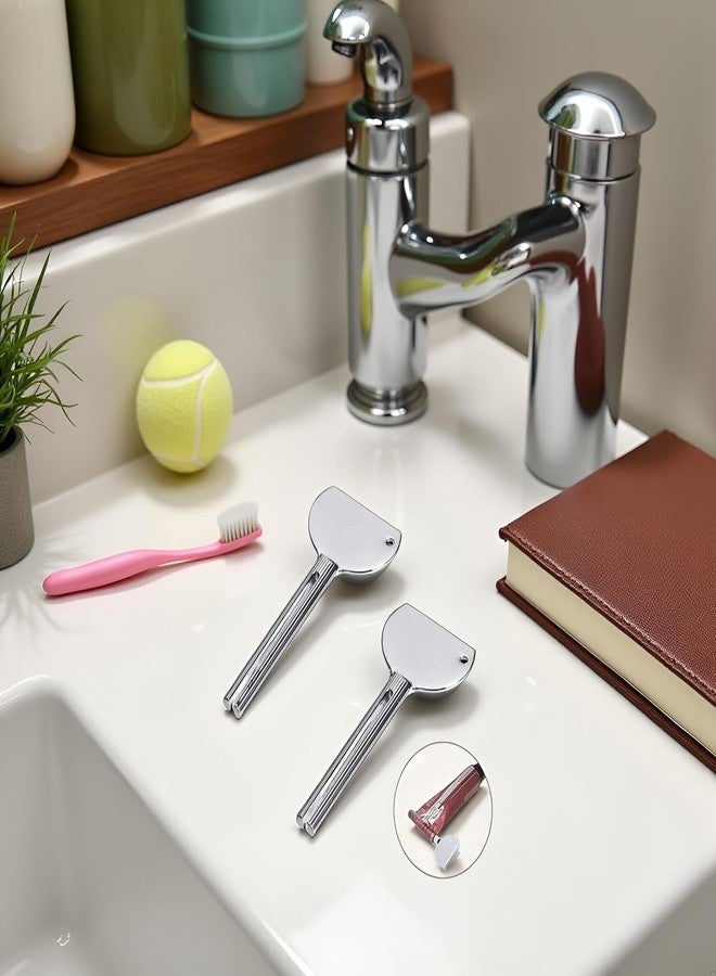 Tustao 2PCS Stainless Steels Metal Tube Squeezer Keys Tube Squeezer Tool, Salon Toothpaste Tube Squeezers Toothpaste Squeezer,Daily Living Tube Squeezing Aids - Image 2