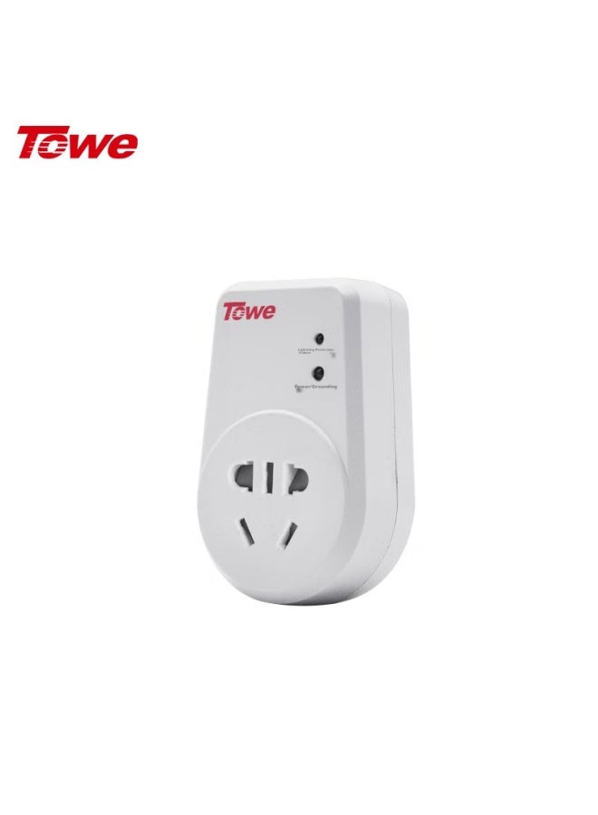 Towe Professional Lightning Protection Power Converter For Home And Office Use, 10a Single-channel Surge Protection Socket, National Standard Plug Ap-1011s - Image 1