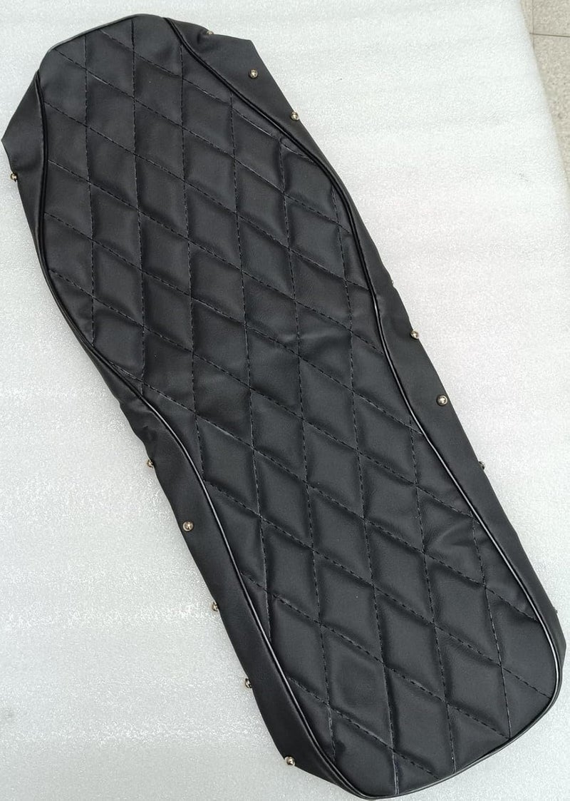 Nylon Thread Seat Cover with Dimond Stitched +Button Compatible with RE Electra Standard 350/500cc,2020