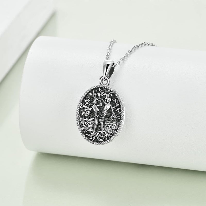 ONEFINITY Store Tree of Life Locket Necklace Sterling Silver Locket Necklace That Holds Pictures Tree of Life Locket Pendant for Women Wife Girlfriend - Image 3