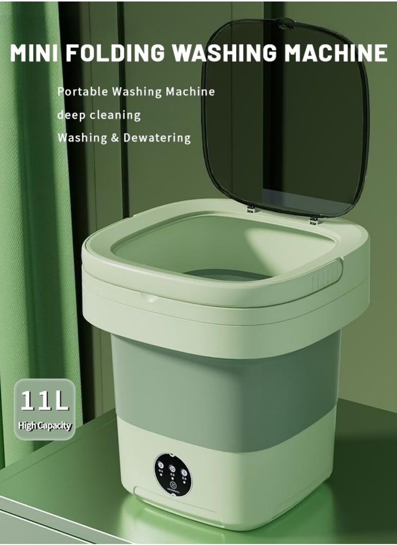 Hihonor Portable Washing Machine,Mini Washer,11l Upgraded Large Capacity Foldable Washer Deep Cleaning Of Underwear, Baby Clothes And Other Small Clothes.Suitable For Apartments, Dormitories, Hotels  - Image 2