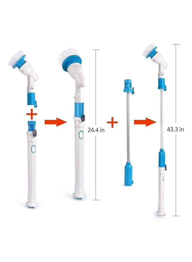 Rechargeable Extendable Clean Tool Scrubber Electric Spin Power Scrubbing Cleaning Brush for Floor Bathroom Wall Toilet Bathtub Swimming Pool Tire - Image 2