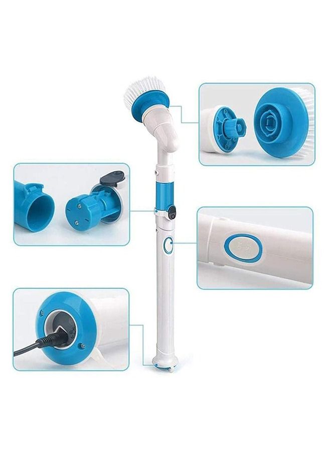 Rechargeable Extendable Clean Tool Scrubber Electric Spin Power Scrubbing Cleaning Brush for Floor Bathroom Wall Toilet Bathtub Swimming Pool Tire - Image 3