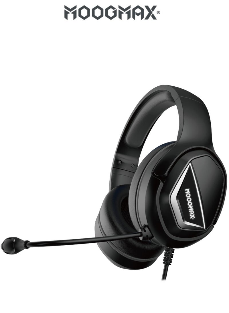 موجماكس سماعه قيمنق MX-EP58. سماعات قيمنق سلكية للألعاب. سماعات لسوني او ال PC بصوت ستيريو نقي. سماعة قيمنق بتقنية 3D محيطية. سماعات قيمر بميكرفون واضح. سماعات العاب متوافقة مع أغلب أجهزة الألعاب والكمبيوترات (PC). سماعه بي سي بمخرج  AUX و USB لربطه بأي جهاز العاب. سماعه جيمنج باللون الأسود - Image 1