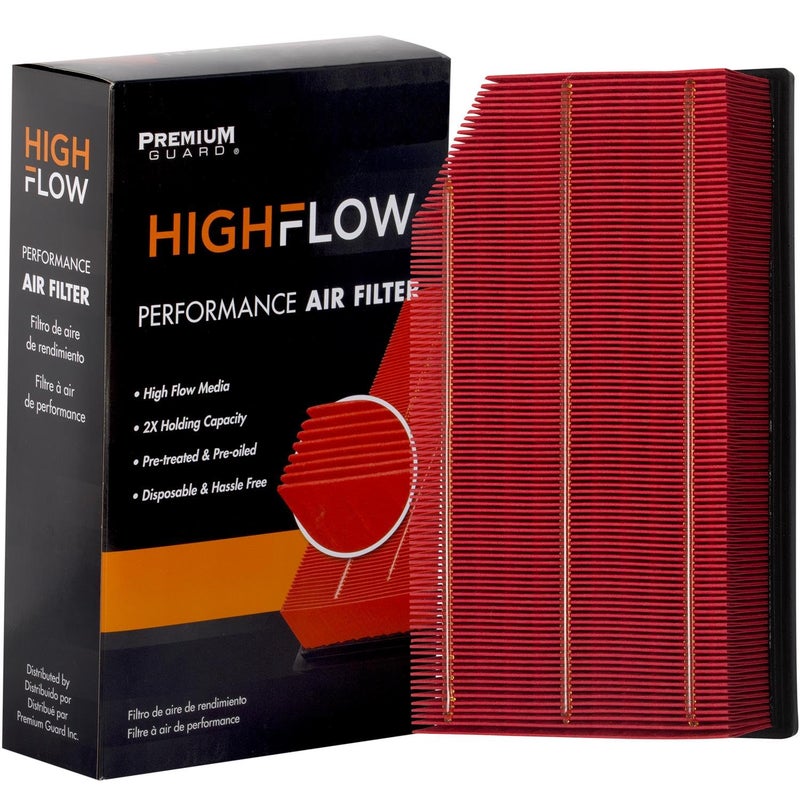HIGHFLOW High Performance PreOiled Disposable Engine Air Filter PA99455X Fits 20182025 Jeep Wrangler 20202025 Gladiator