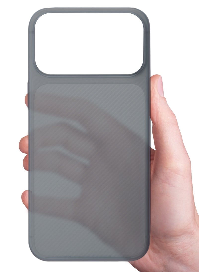 Case Cover for iPhone 17 Pro, Air Skin Line Design Back Cover, Sturdy Durable Ultra-Thin Case, Drop Protection Cover Clear - Midnight Blue - Image 5