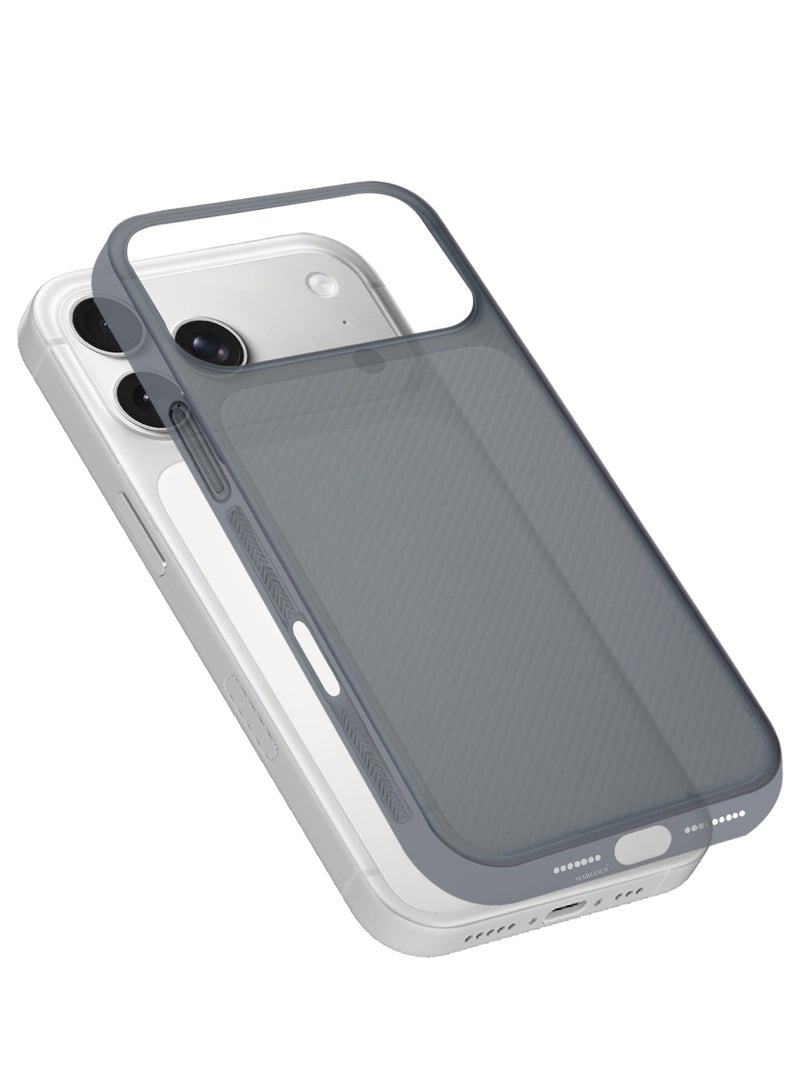 Case Cover for iPhone 17 Pro, Air Skin Line Design Back Cover, Sturdy Durable Ultra-Thin Case, Drop Protection Cover Clear - Midnight Blue - Image 3
